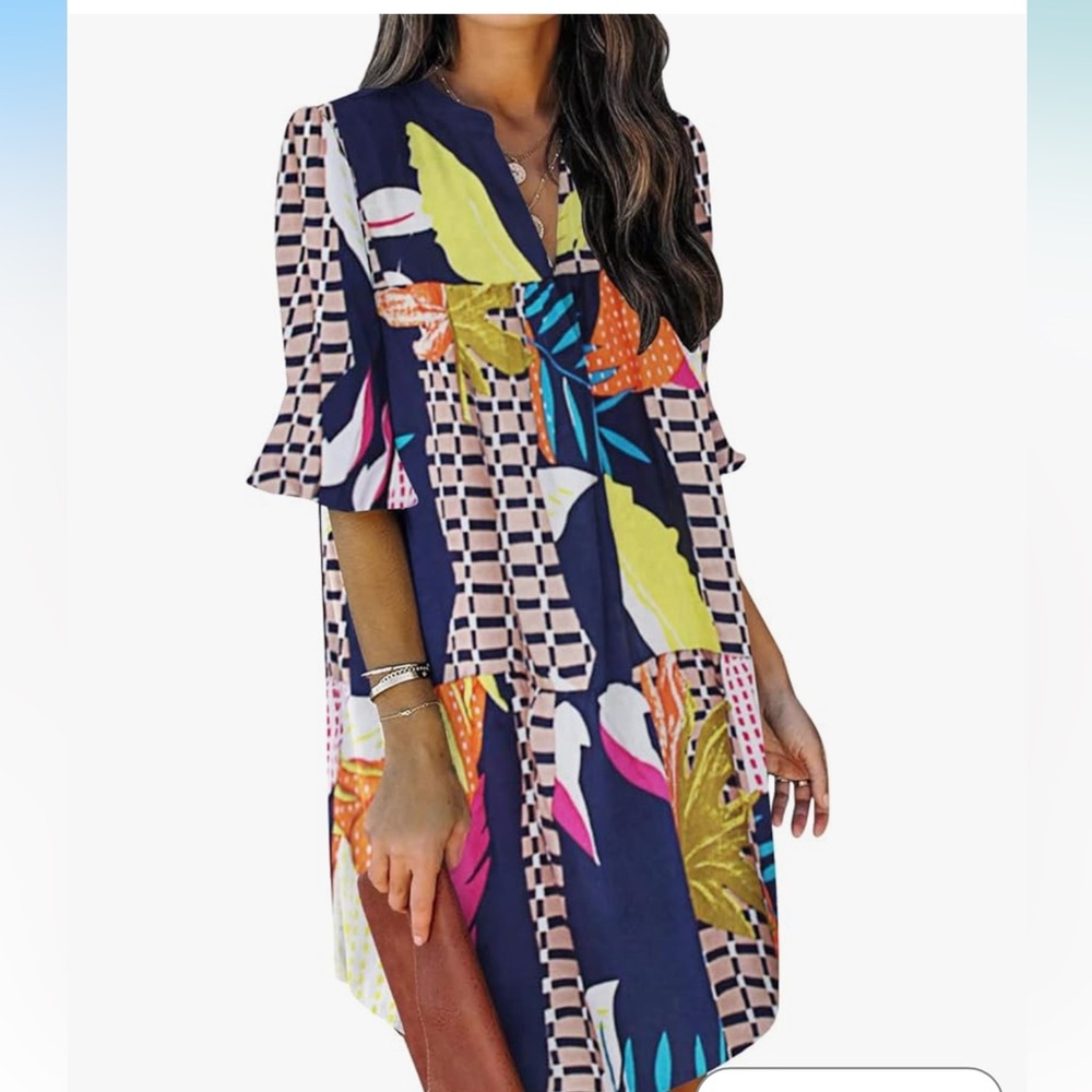 Colorful Patterned Dress